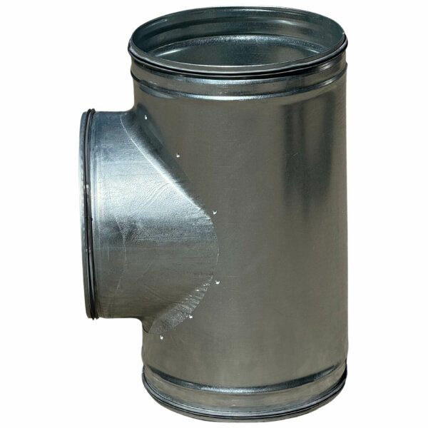 Wickelfalz T-Stück, 90°, Ø450mm, Abzweigung Ø450mm