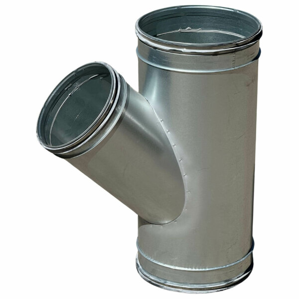 Wickelfalz T-Stück, 45°, Ø150mm, Abzweigung Ø150mm