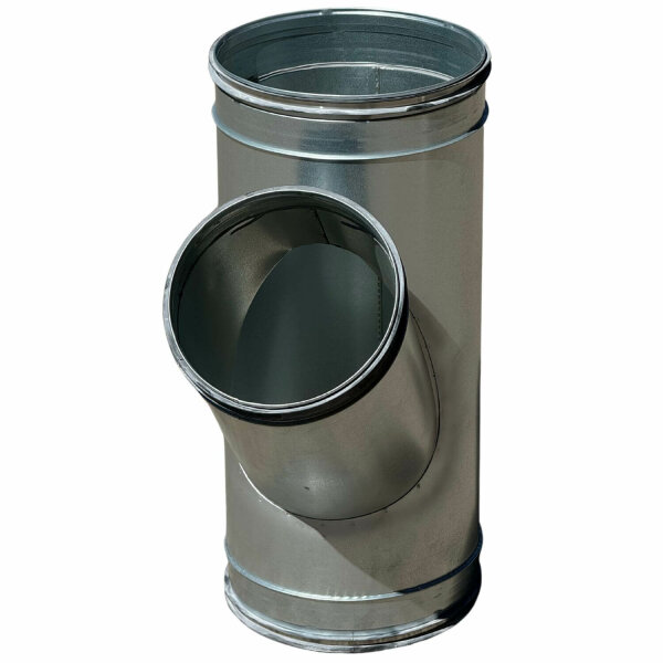 Wickelfalz T-Stück, 45°, Ø180mm, Abzweigung Ø180mm