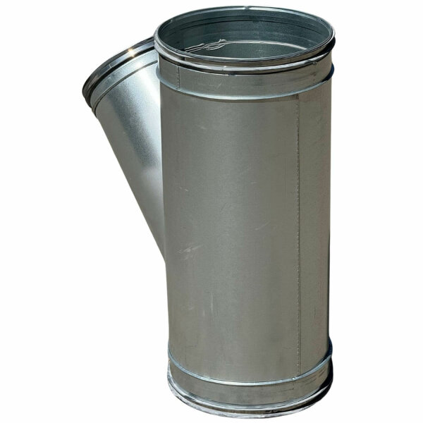 Wickelfalz T-Stück, 45°, Ø250mm, Abzweigung Ø250mm