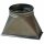 Übergang Kanal/Rohr 500×500×350 Ø400¶Kanalmass: 500mm×500mm¶Höhe: 350mm¶Rohranschluss: Ø 400mm
