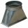 Übergang Kanal/Rohr 500×500×350 Ø450¶Kanalmass: 500mm×500mm¶Höhe: 350mm¶Rohranschluss: Ø 450mm