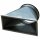 Übergang Kanal/Rohr 500×500×350 Ø450¶Kanalmass: 500mm×500mm¶Höhe: 350mm¶Rohranschluss: Ø 450mm
