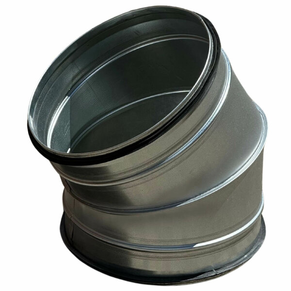 Wickelfalz Bogen, Ø125mm, 30°