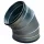 Wickelfalz Bogen, Ø125mm, 45°