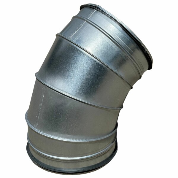 Wickelfalz Bogen, Ø125mm, 60°
