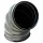 Wickelfalz Bogen, Ø125mm, 60°