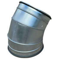 Wickelfalz Bogen, Ø140mm, 45°