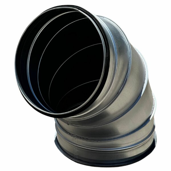 Wickelfalz Bogen, Ø140mm, 60°