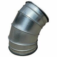 Wickelfalz Bogen, Ø140mm, 60°