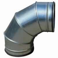 Wickelfalz Bogen, Ø150mm, 90°