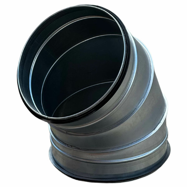 Wickelfalz Bogen, Ø150mm, 45°
