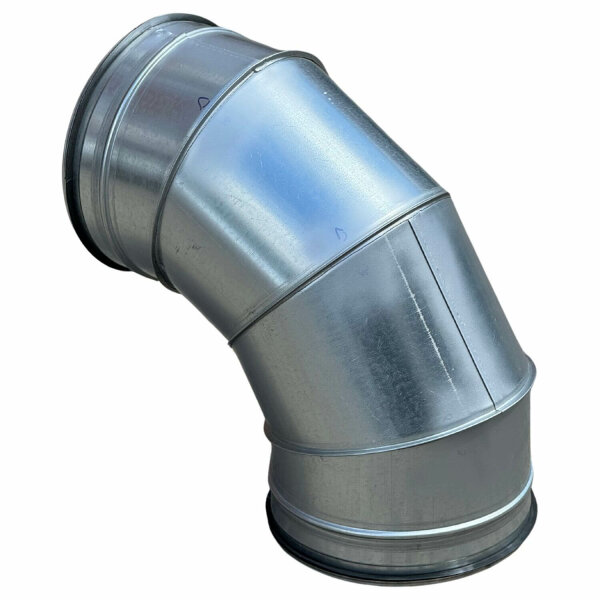 Wickelfalz Bogen, Ø160mm, 90°