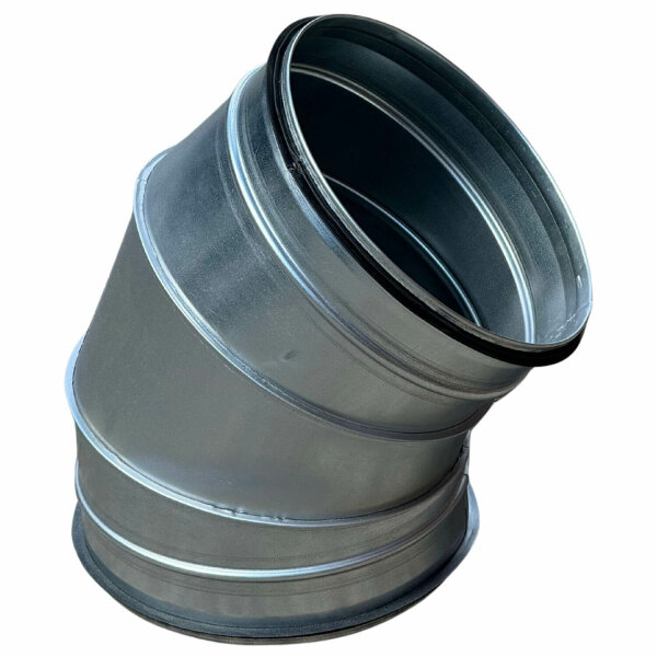 Wickelfalz Bogen, Ø160mm, 45°