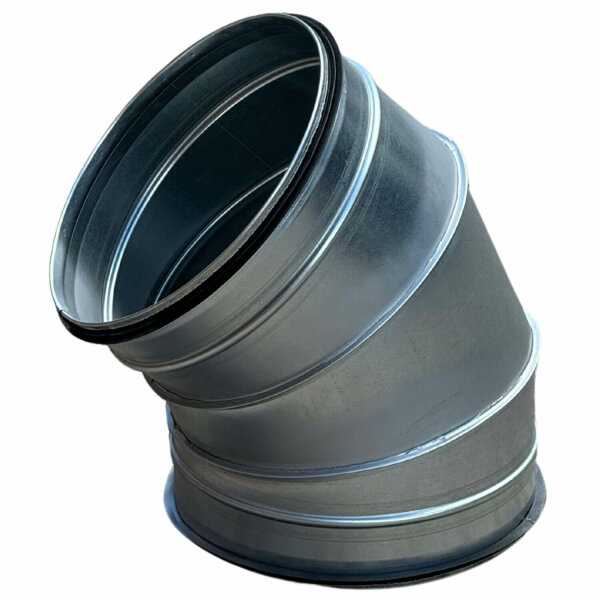 Wickelfalz Bogen, Ø224mm, 45°