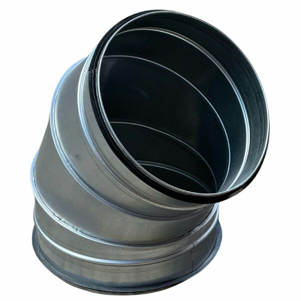 Wickelfalz Bogen, Ø224mm, 45°