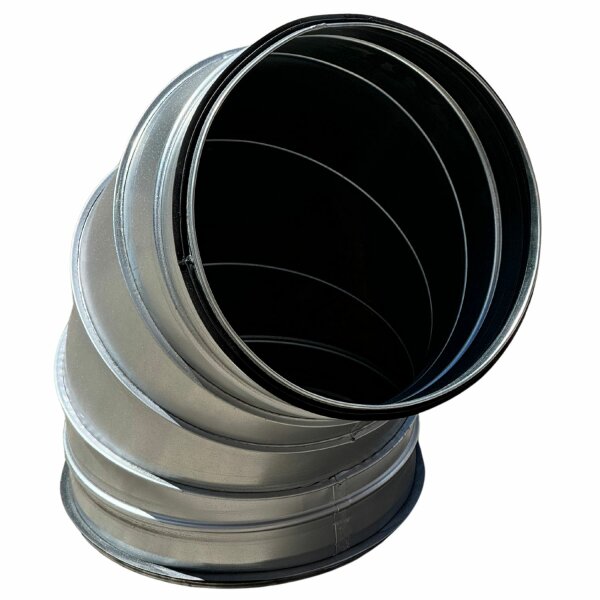 Wickelfalz Bogen, Ø250mm, 60°