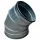 Wickelfalz Bogen, Ø280mm, 45°