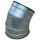 Wickelfalz Bogen, Ø280mm, 45°