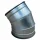Wickelfalz Bogen, Ø280mm, 45°