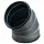 Wickelfalz Bogen, Ø280mm, 45°