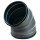 Wickelfalz Bogen, Ø315mm, 45°